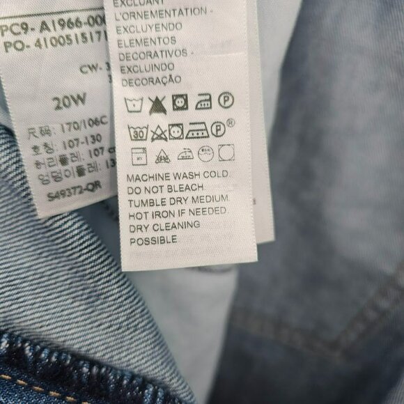 Levis High Waisted Mom Shorts 20W Medium Blue Wash Denim Jean Jorts Cotton Plus - Picture 9 of 14